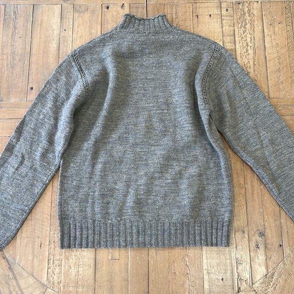 Alexa Chung for AG Scotland olivine wool mock neck sweater - Picture 8 of 10